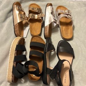 Lot of womens sandals